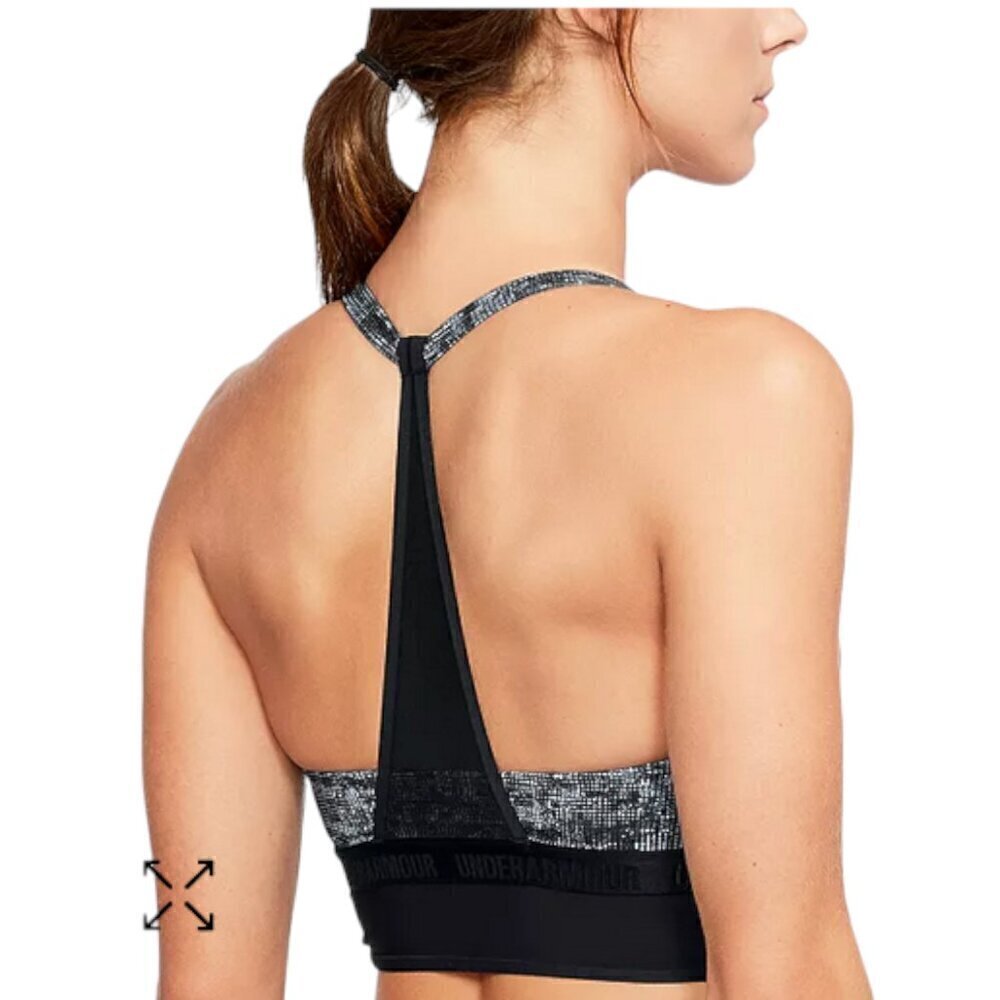Under Armour Mesh Long-Line Low-Impact Sports Bra, Medium